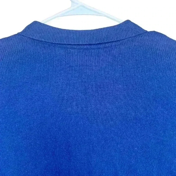 Men’s Polo Ralph‎ Lauren Long Sleeve Polo 100% Lambswool Blue - Picture 6 of 9
